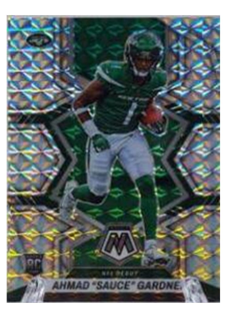 2022 Panini Mosaic Base Set Ahmad "Sauce" Gardner #289 card