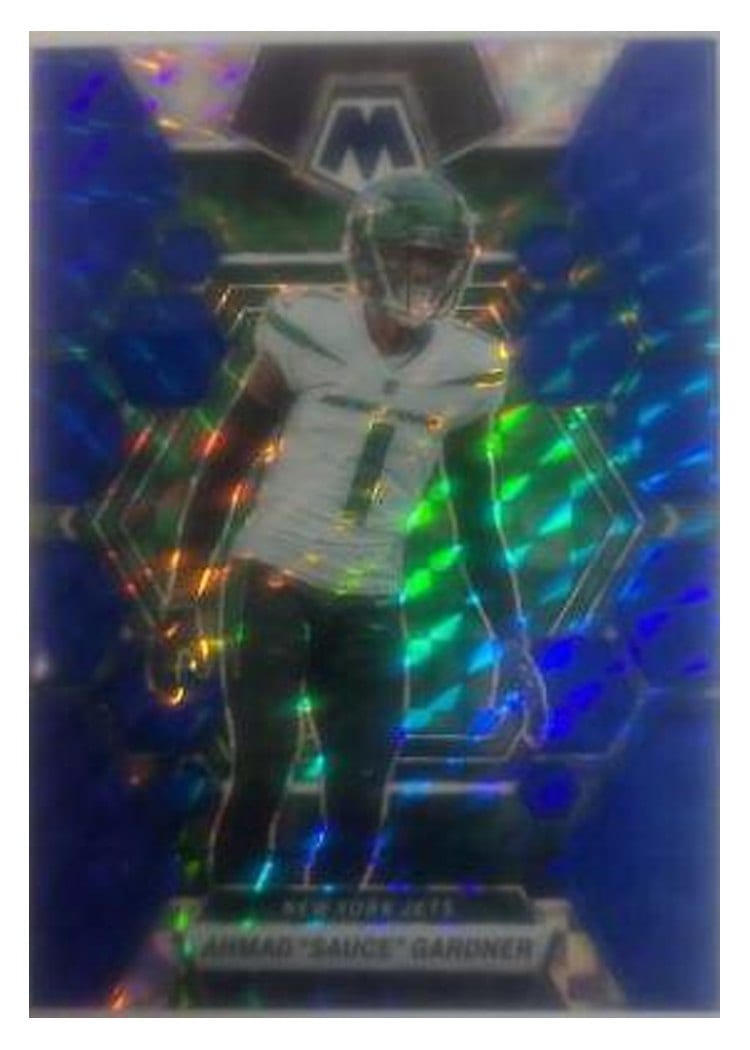 2023 Panini Mosaic Base Set Ahmad "Sauce" Gardner Blue #78 card