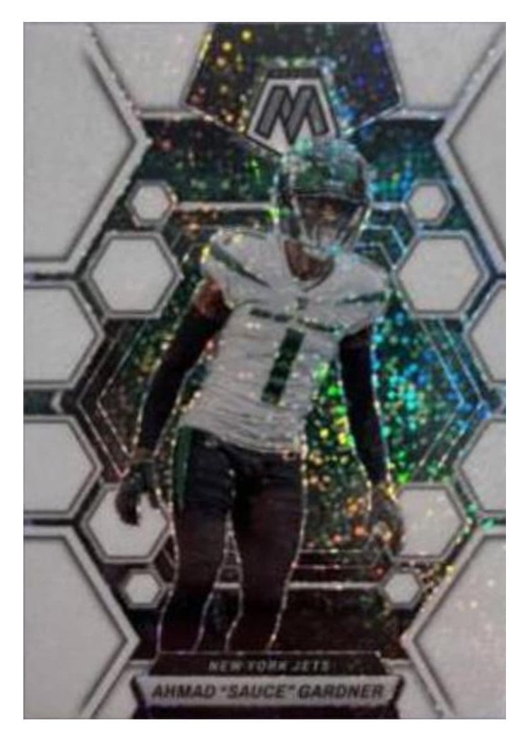 2023 Panini Mosaic Base Set Ahmad "Sauce" Gardner White Sparkle #78 card