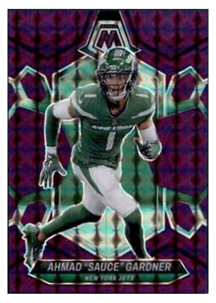 2024 Panini Mosaic Base Set Ahmad "Sauce" Gardner Purple #175 card
