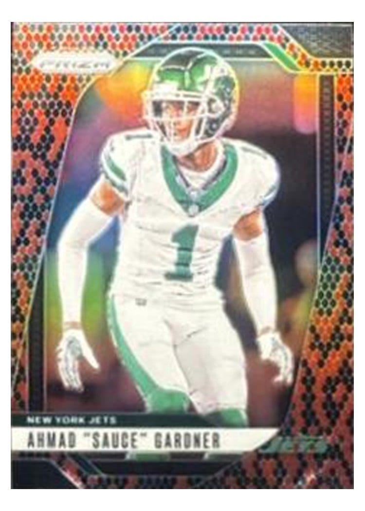2024 Panini Prizm Base Set Ahmad "Sauce" Gardner Black Red Checker #226 card