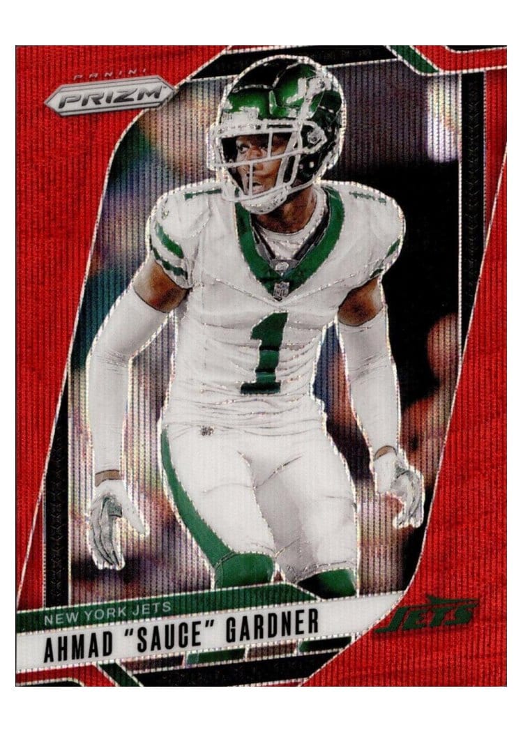 2024 Panini Prizm Base Set Ahmad "Sauce" Gardner Red Wave #226 card