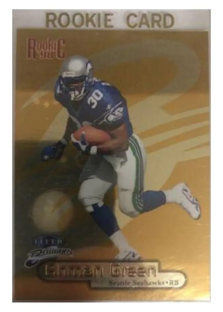 1998 Fleer Brilliants Ahman Green #101G card