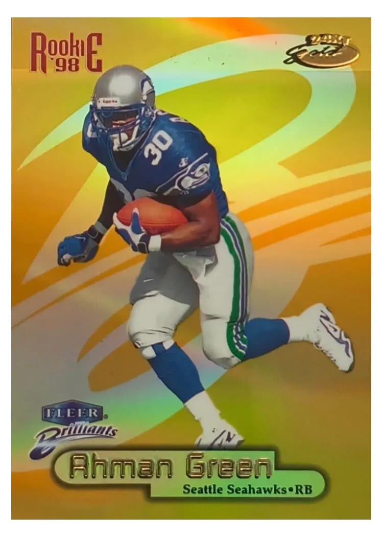 1998 Fleer Brilliants Ahman Green #101TG card