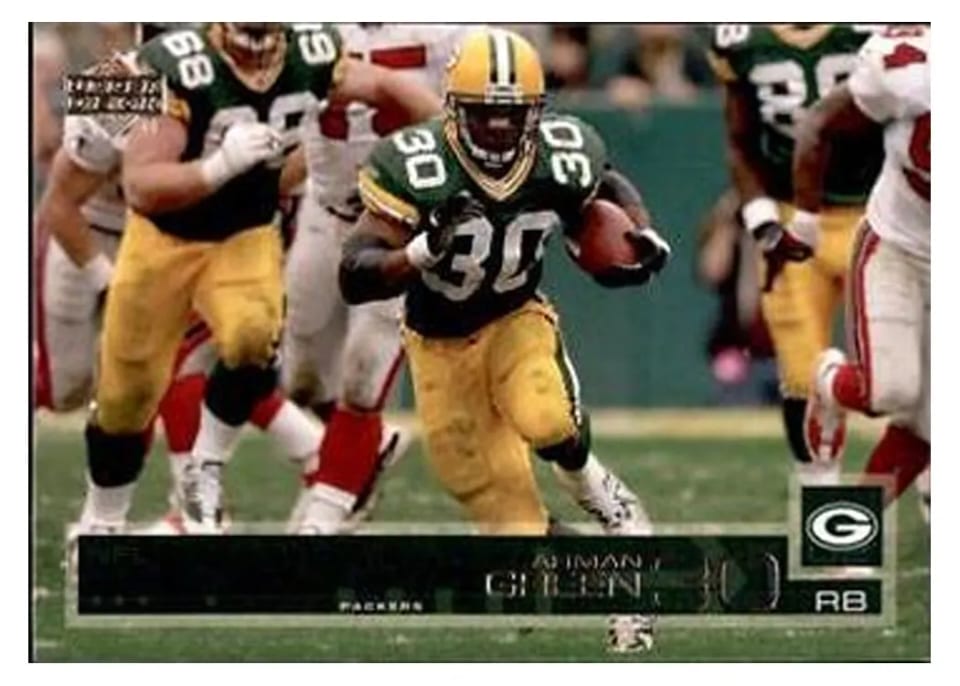 2002 Upper Deck Ahman Green #64 card