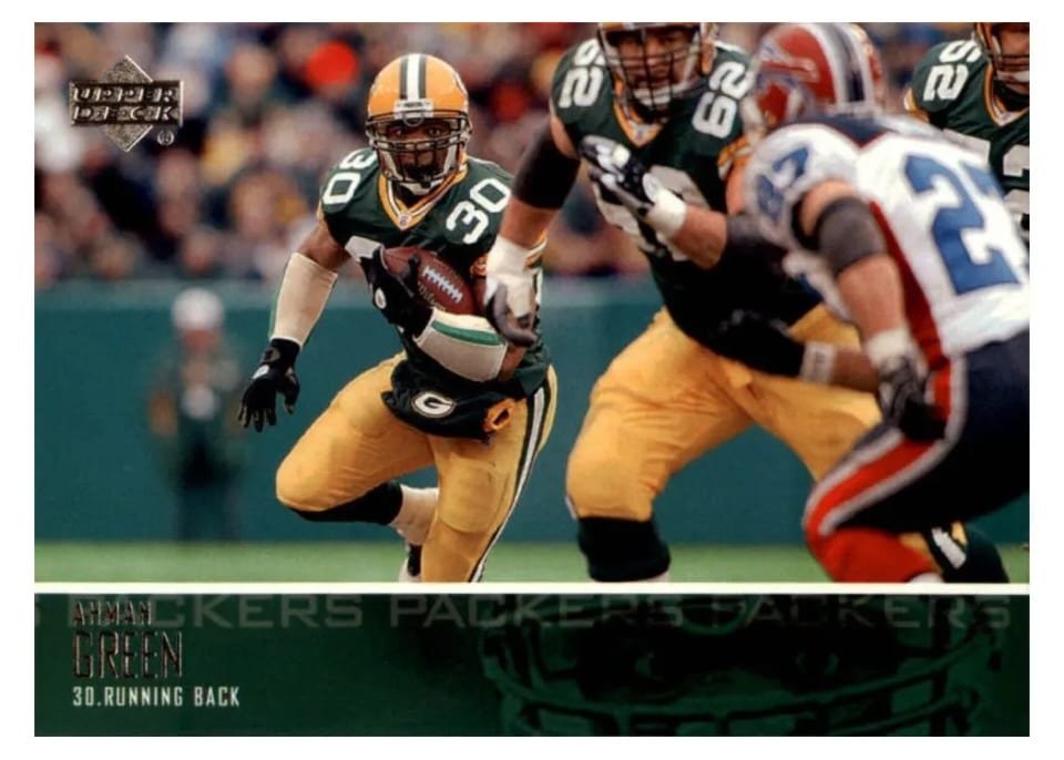2003 Upper Deck Ahman Green #21 card