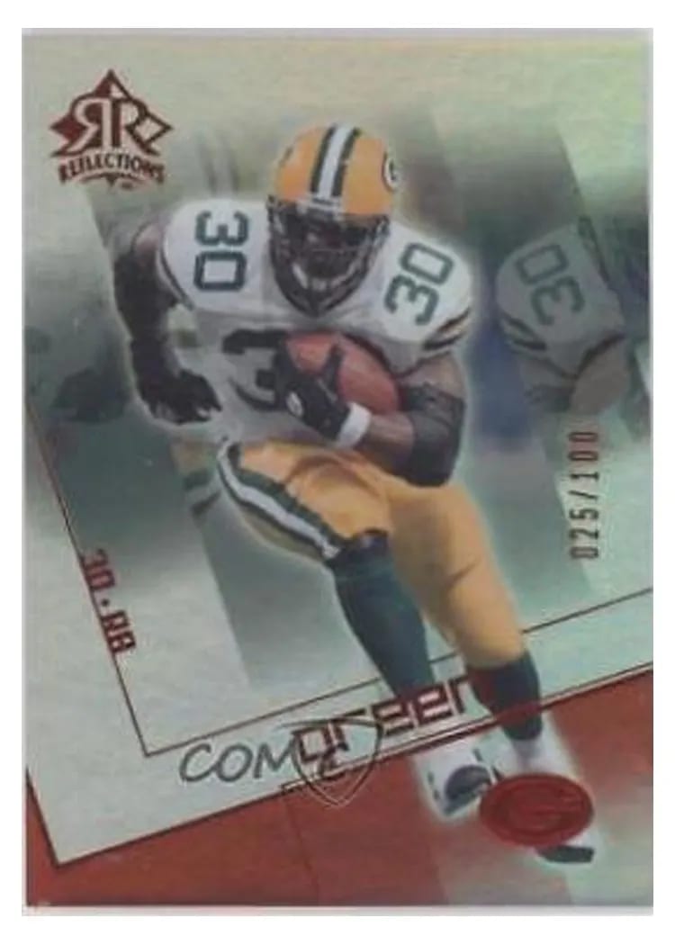 2004 Upper Deck Reflections Ahman Green #35 card