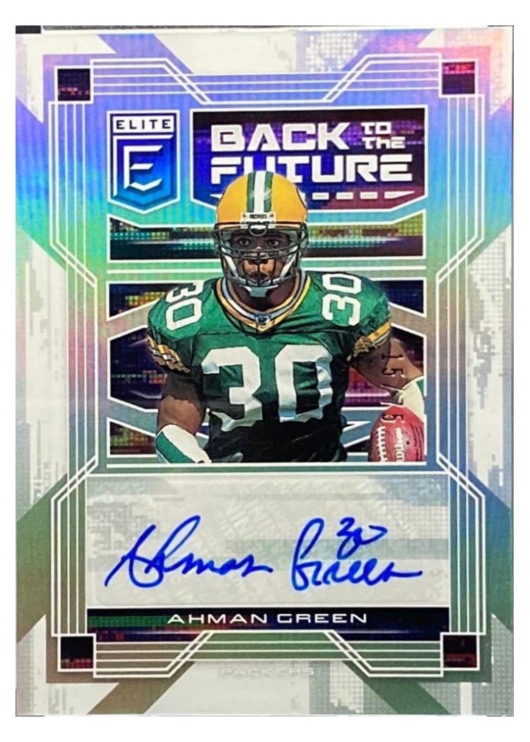 2021 Donruss Elite Back to the Future Signatures Ahman Green #BF-AG card