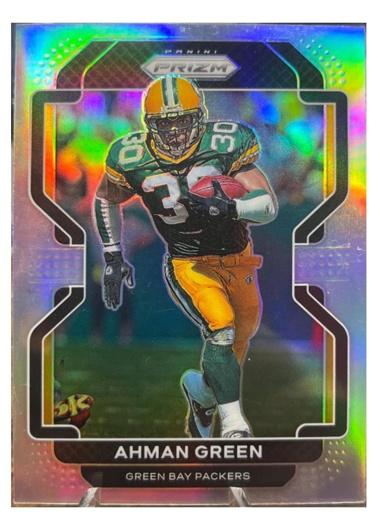 2021 Panini Prizm Base Set Ahman Green Silver Prizm #145 card