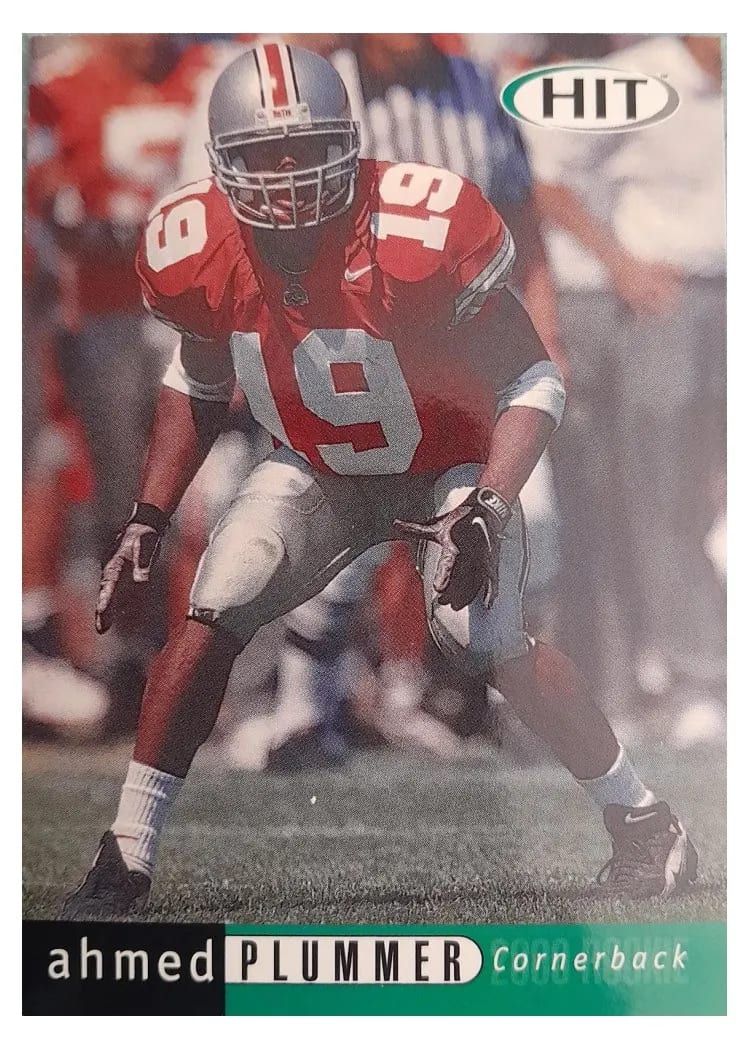 2000 SAGE HIT Ahmed Plummer #19 card