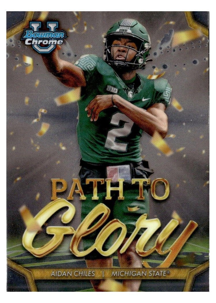 2024 Bowman University Chrome Path to Glory Set Aidan Chiles #PG-18 card