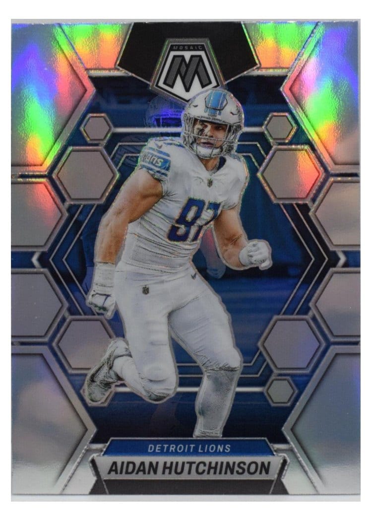 2023 Panini Mosaic Base Set Aidan Hutchinson Silver #189 card