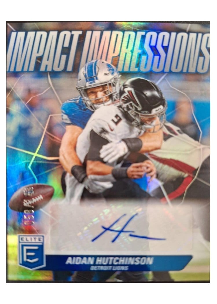 2024 Donruss Elite Impact Impressions Aidan Hutchinson #IMI-AHU card