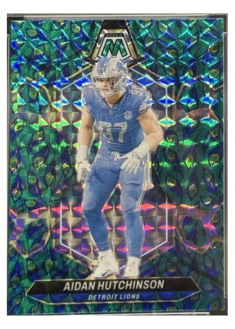 2024 Panini Mosaic Base Set Aidan Hutchinson Peacock Choice #76 card