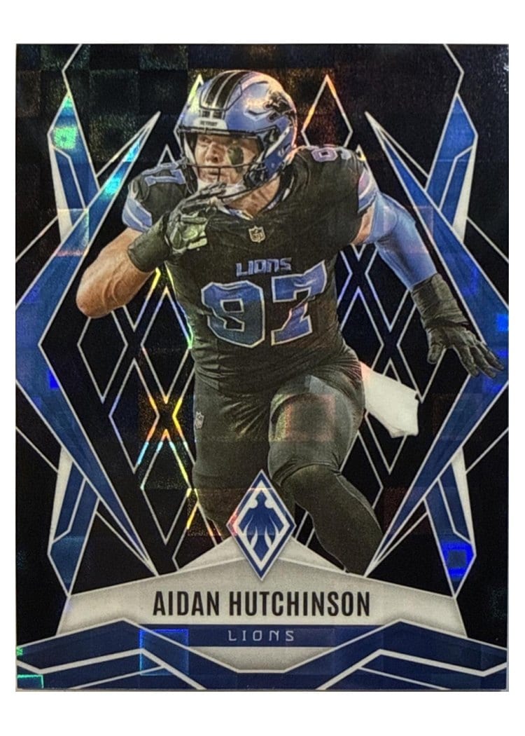 2025 Panini Phoenix Base Set Aidan Hutchinson Black Pandora #21 card