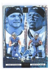 2024 Donruss Production Line Aidan Hutchinson / Amon-Ra St. Brown #14 card