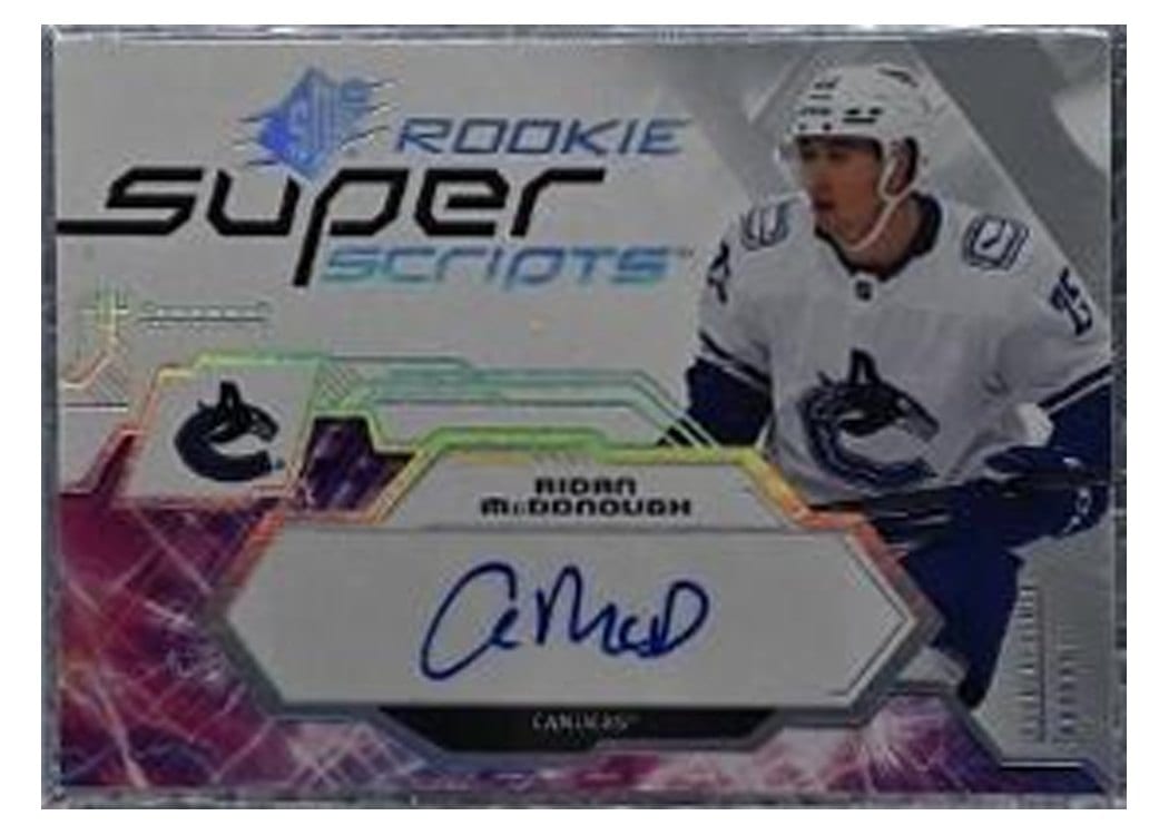 2023-24 SPx Rookie Superscripts Aidan McDonough #SSR-AM card