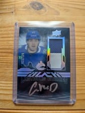 2023-24 SPx UD Black Lustrous Rookie Autograph Patch Aidan McDonough #LRAP-AM card
