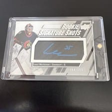 2023-24 Upper Deck Engrained Rookie Signature Shots Carbon Fiber Aidan McDonough #RSS-AM card