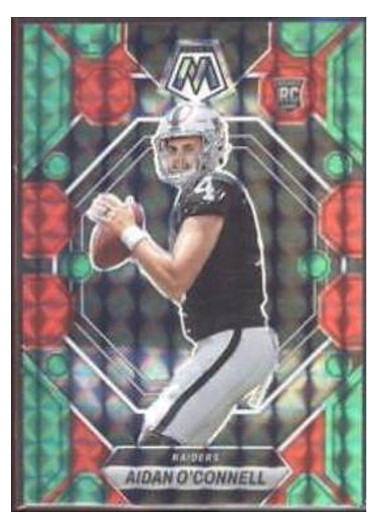 2023 Panini Mosaic Base Set Aidan O'Connell Choice Red Green #281 card