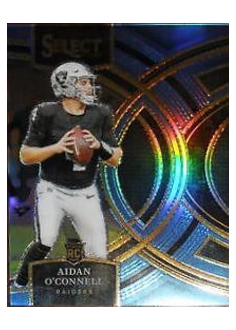 2023 Panini Select Base Set Aidan O'Connell Light Blue Prizm #163 card