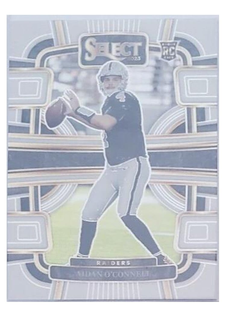 2023 Panini Select Base Set Aidan O'Connell White Prizm #58 card