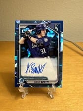 2024 Bowman Sapphire Edition Autographs Aidan Smith #BSPA-ASM card