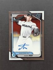 2024 Bowman Draft Chrome Prospect Autographs Aiden May #CPA-AM card