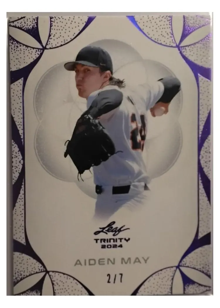 2024 Leaf Trinity Baseball Base Set Aiden May #3 card