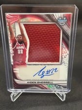 2024-25 Bowman's Best University Prospect Jumbo Relic Autographs Aiden Sherrell #PJRA-ASH card
