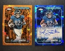 2024 Topps Chrome Sapphire Edition Rookies Autographs Sapphire Ainias Smith #RA-ASM card