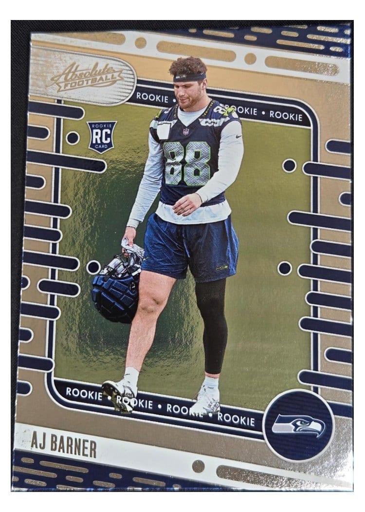 2024 Panini Absolute Base Set AJ Barner #184 card