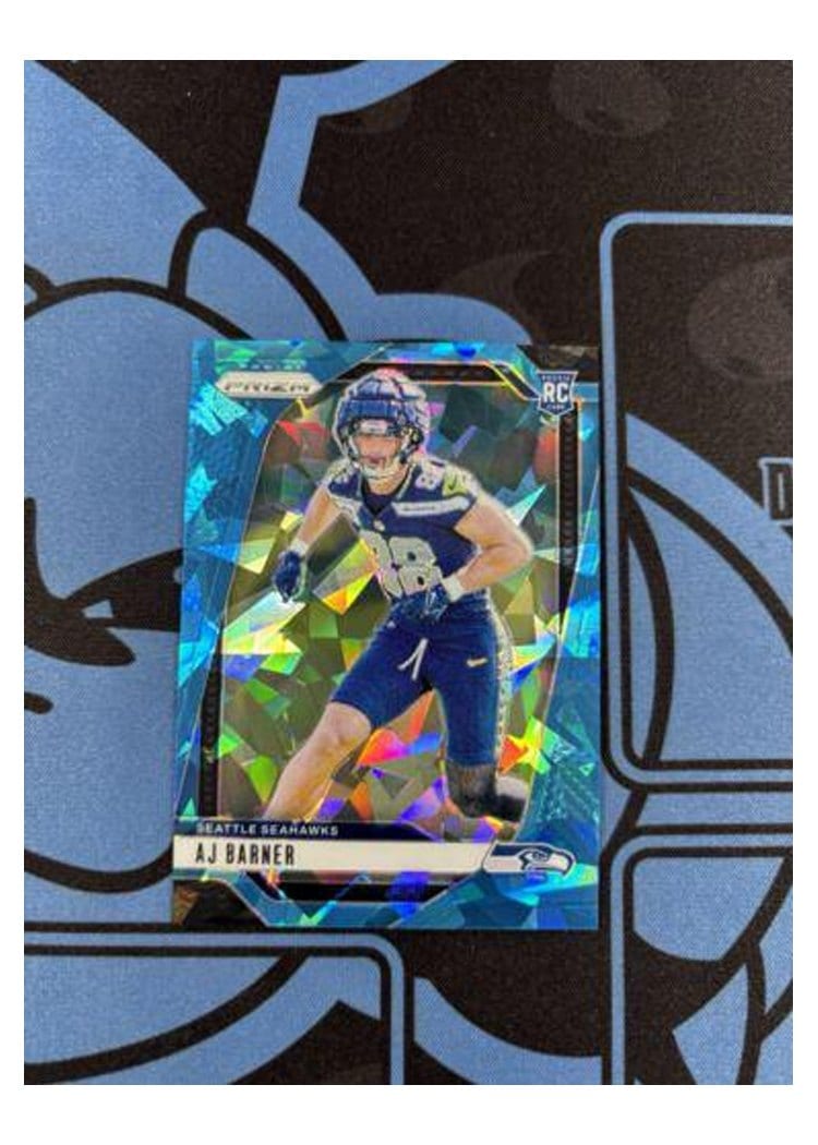 2024 Panini Prizm Base Set AJ Barner Blue Ice #304 card