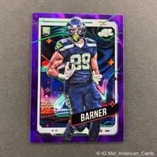 2024 Topps Chrome Cosmic Base Set AJ Barner #186 card