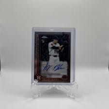 2025 Topps Chrome Update Autographs AJ Blubaugh #AC-ABU card