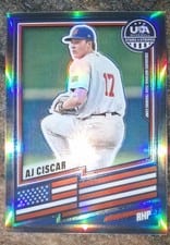 2026 Panini Stars and Stripes Prizm USA AJ Ciscar #45 card