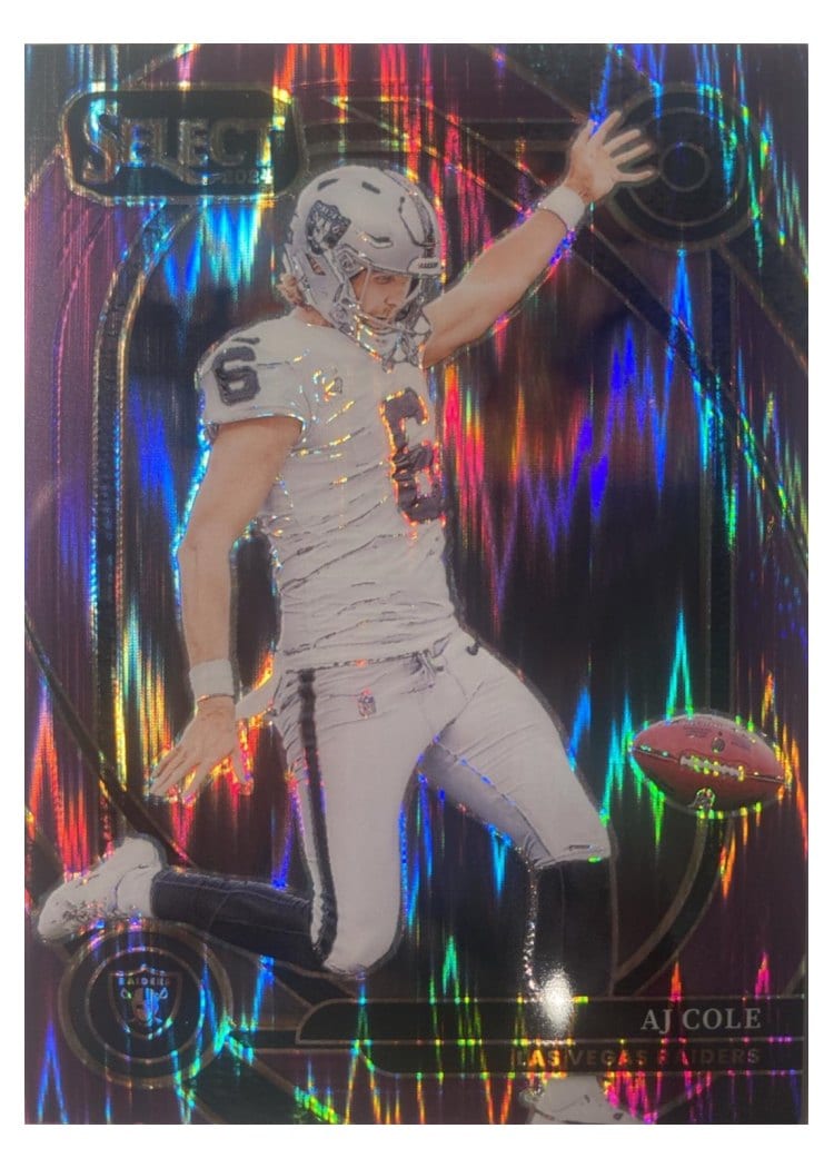 2024 Panini Select Base Set AJ Cole Purple Prizm Shock #203 card