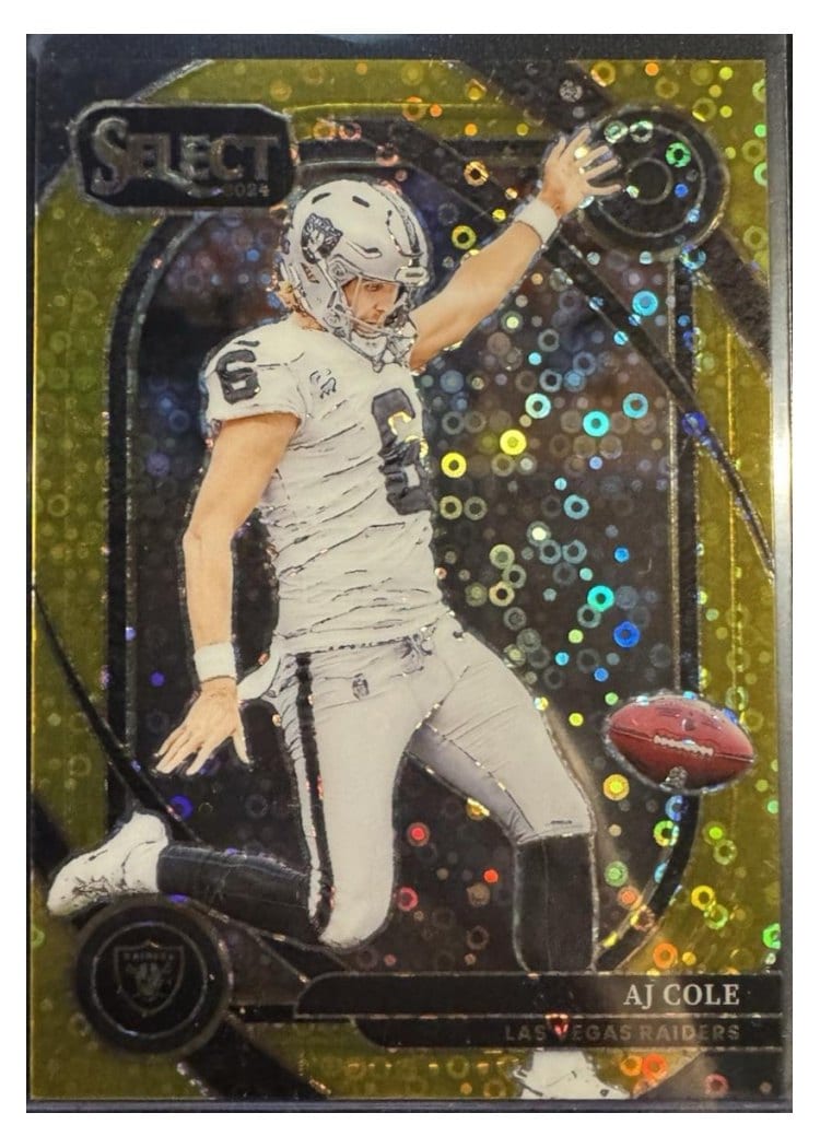 2024 Panini Select Base Set AJ Cole Gold Disco Prizm #203
