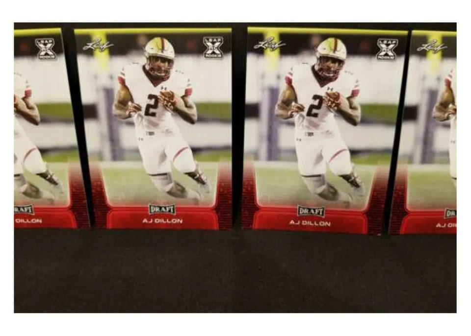 2020 Leaf Draft AJ Dillon #16 card