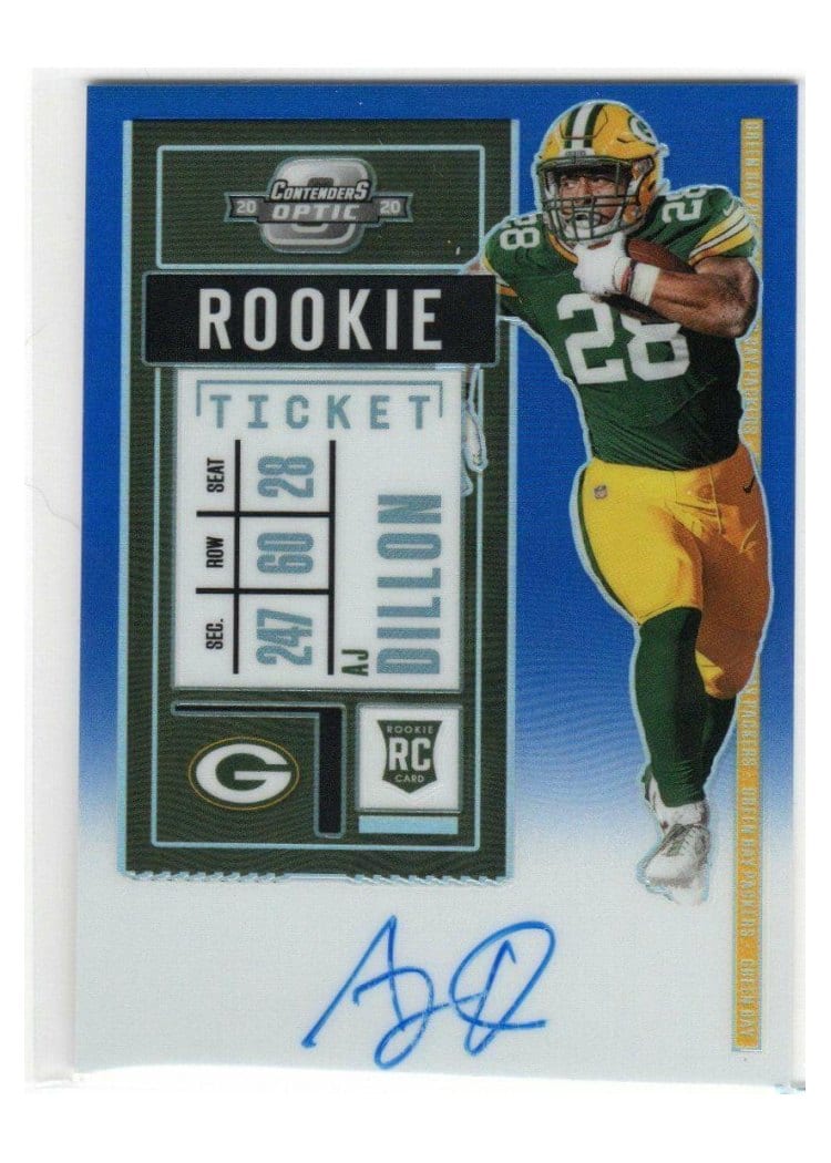 2020 Panini Contenders Optic Base Set AJ Dillon #126 card