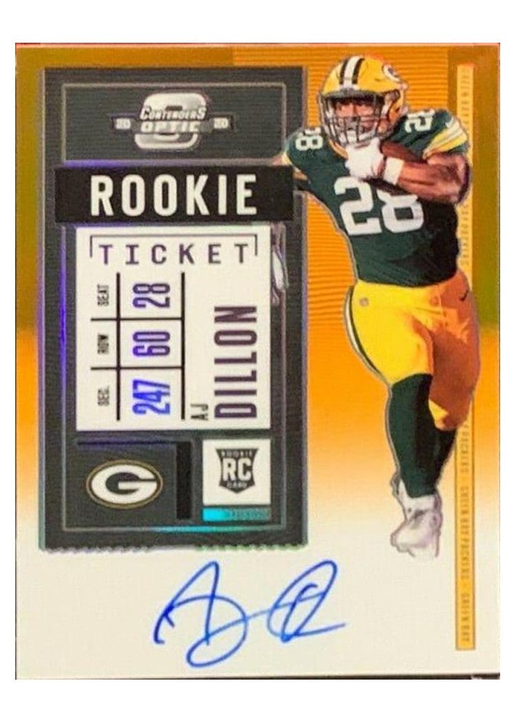 2020 Panini Contenders Optic Base Set AJ Dillon #126 card