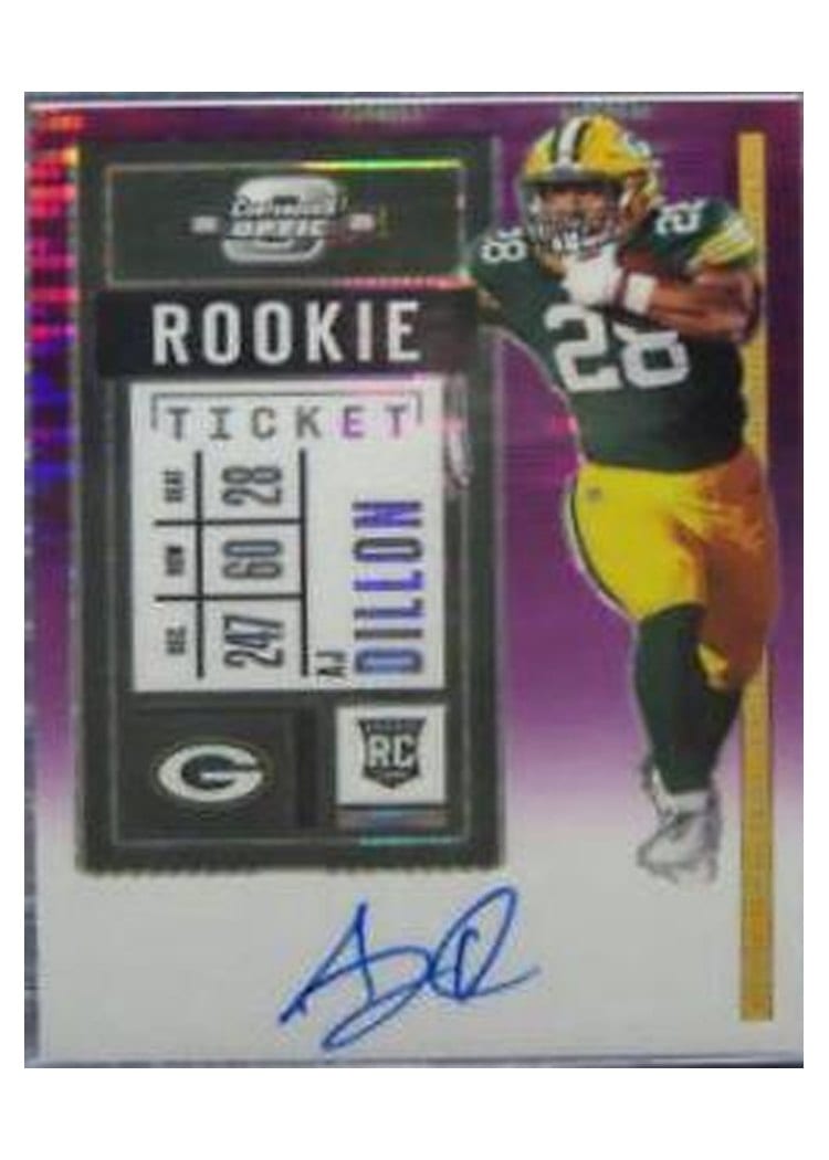 2020 Panini Contenders Optic Base Set AJ Dillon #126 card