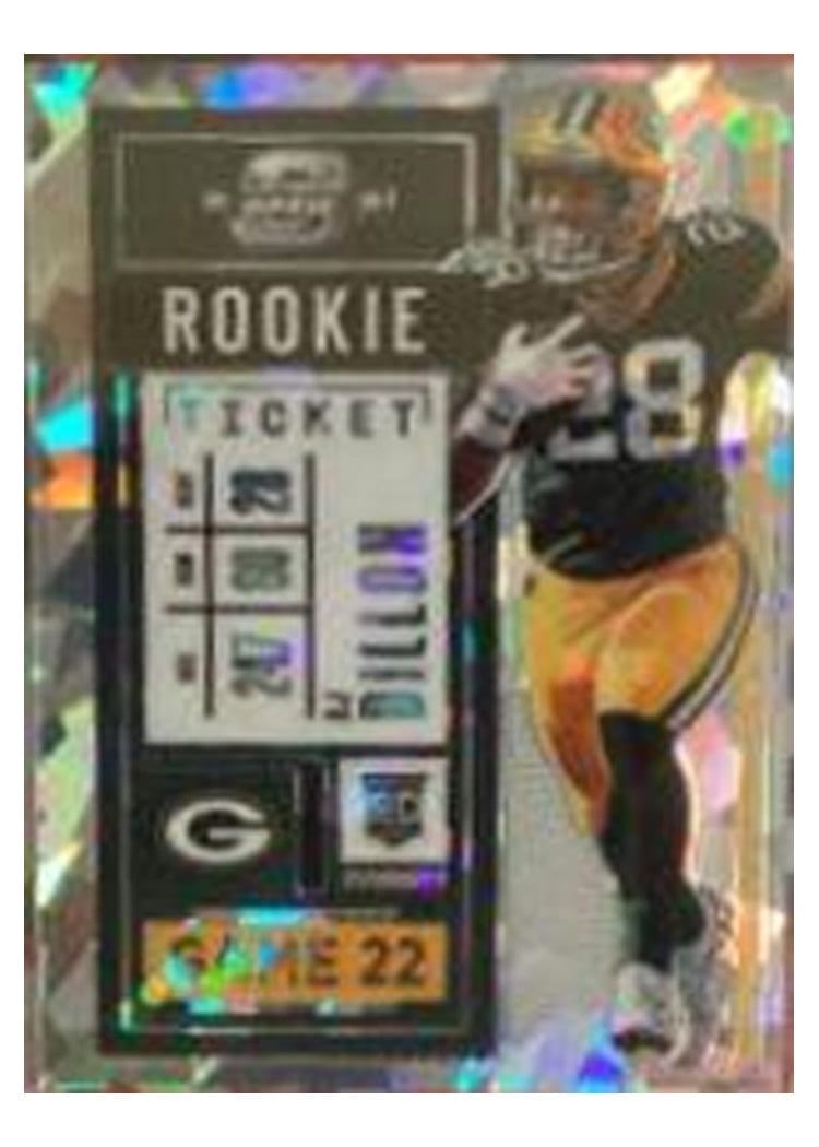 2020 Panini Contenders Optic Base Set AJ Dillon #59 card