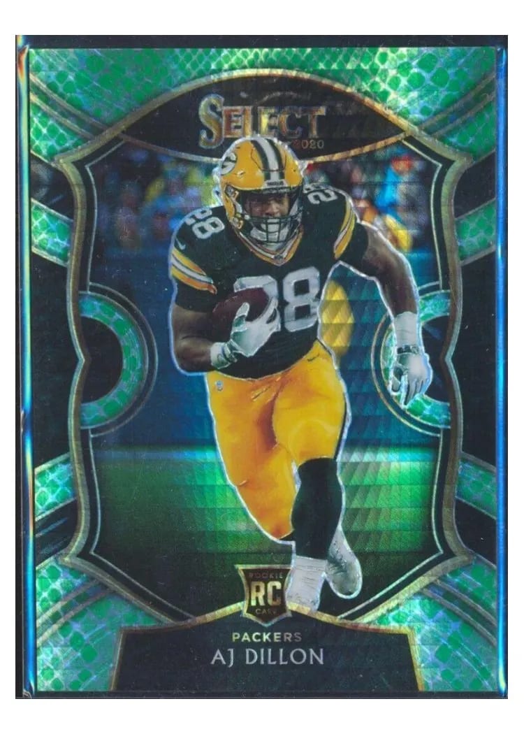 2020 Panini Select Base Set AJ Dillon #65 card