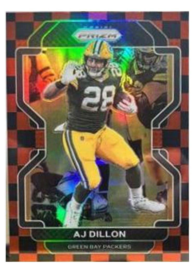 2021 Panini Prizm Base Set AJ Dillon #140 card