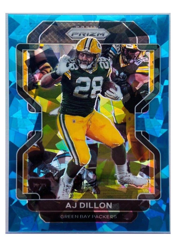 2021 Panini Prizm Base Set AJ Dillon #140 card