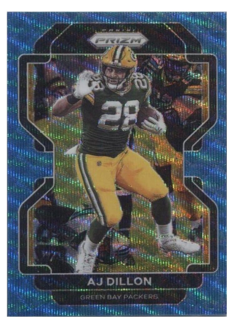 2021 Panini Prizm Base Set AJ Dillon #140 card