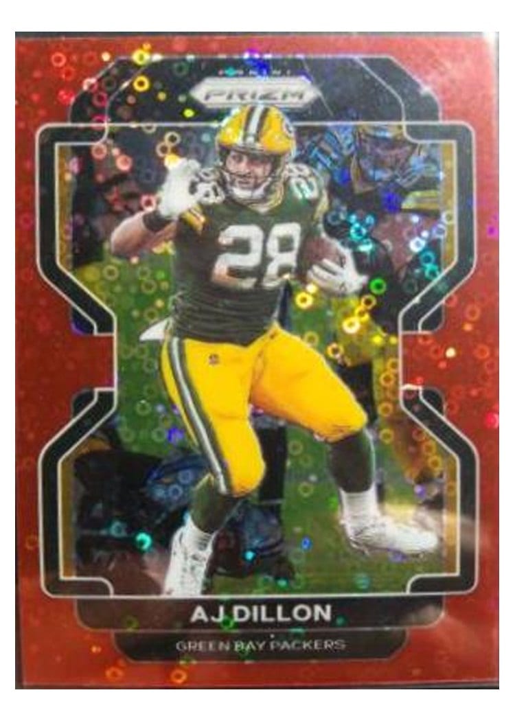 2021 Panini Prizm Base Set AJ Dillon #140 card