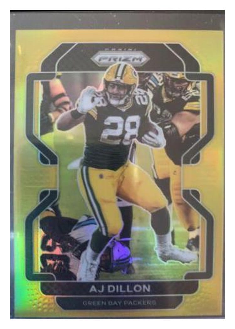 2021 Panini Prizm Base Set AJ Dillon #140 card