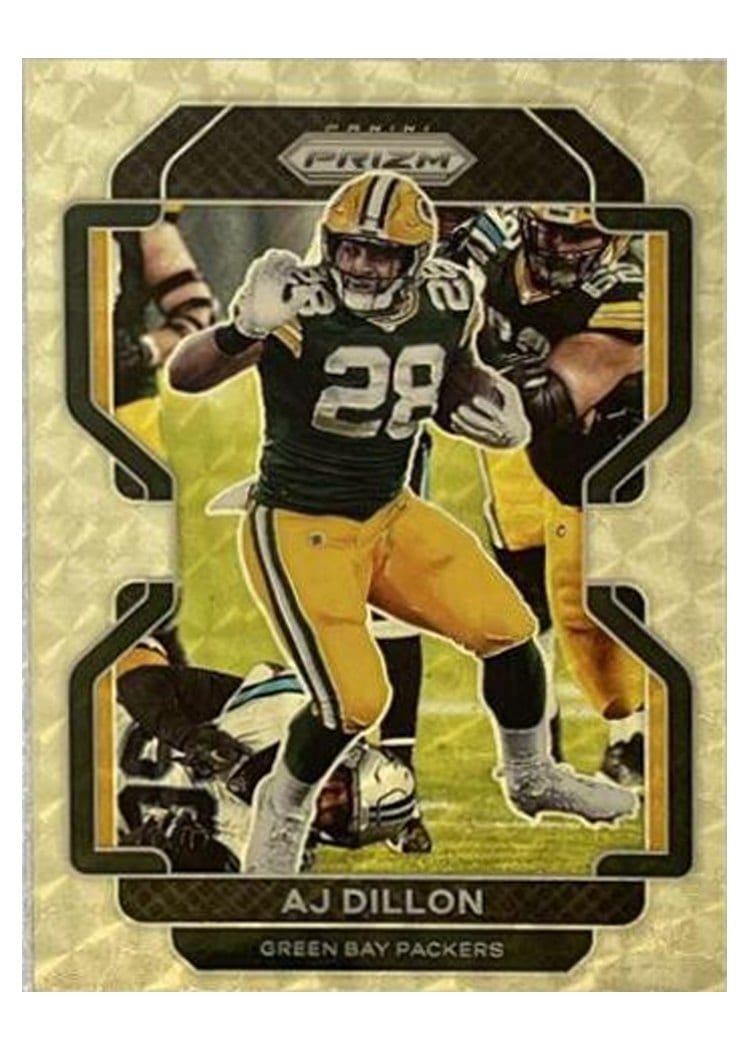2021 Panini Prizm Base Set AJ Dillon #140 card